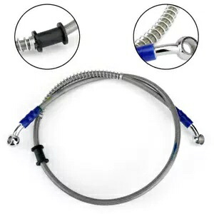 90cm/35インチ M10 ブレーキオイルホースライン バンジョーフィッティング ステンレススチールエンド SA 90cm/35\