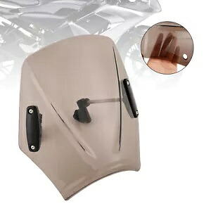 フロントガラス フロントガラス ユニバーサル オートバイ用 22mm / 7/8インチ ハンドルバー付き KitD Windshield WindScreen Universal for Motorcycle with 22mm / 7/8\