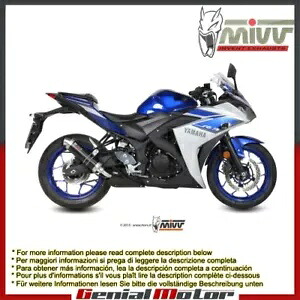 Mivv 排気マフラー GP ブラック ステンレススチール ヤマハ Yzf R25 2015 - 2018用 Mivv Exhaust Muffler GP Black Stainless Steel for Yamaha Yzf R25 2015 - 2018 【並行輸入品】