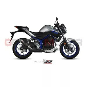 Mivv 排気マフラー GP ブラック ステンレススチール ヤマハ Mt-03 2016 - 2023 用 Mivv Exhaust Muffler GP Black Stainless Steel for Yamaha Mt-03 2016 - 2023 【並行輸入品】