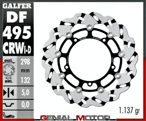Galfer ブレーキディスク フロント右 WAVE FLOAT GROOVED 298x5YAMAHA TRACER ABS18-20- Galfer brake discs front right WAVE FLOAT GROOVED 298x5YAMAHA TRACER ABS18-20- 【並行輸入品】｜カスタムパーツ WORLD倉庫
