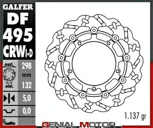 Galfer ブレーキディスク フロント左ウェーブフロート溝付き 310x5 ヤマハトレーサー abs18-20- Galfer brake discs front left wave float grooved 310x5 Yamaha tracer abs18-20- 【並行輸入品】｜カスタムパーツ WORLD倉庫