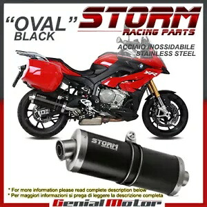 Exhaust Storm by Mivv マフラー オーバル Nero LX2B Bmw S 1000 Xr 2017 17用 Exhaust Storm by Mivv Muffler Oval Nero LX2B for Bmw S 1000 Xr 2017 17 【並行輸入品】|カスタムパーツ WORLD倉庫