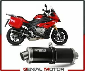 Exhaust Storm by Mivv マフラー オーバル Nero LX2B Bmw S 1000 Xr 2015 - 2018用 Exhaust Storm by Mivv Muffler Oval Nero LX2B for Bmw S 1000 Xr 2015 - 2018 【並行輸入品】