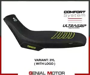 サドルカバー Boras Comf system イエロー＋ロゴ T.I.アプリリア トゥアレグ 660 2021 -23- Saddle cover Boras Comf system yellow + logo T.I. Aprilia Tuareg 660 2021 -23- 【並行輸入品】 64,735円