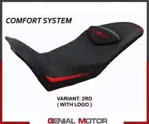 サドルカバー エバレット コンフシステム レッド RD+ロゴ T.I.モト・グッツィ V85 TT 2019 -2023- Saddle cover Everett Comf system red RD + logo T.I. Moto Guzzi V85 TT 2019 -2023- 【並行輸入品】