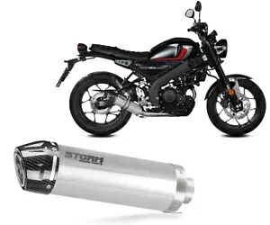 Exhaust Storm by Mivv マフラー GP スチール カーボンカップ付きヤマハ XSR 125 2022 - 2024 Exhaust Storm by Mivv Muffler GP Steel with carbon cupYamaha XSR 125 2022 - 2024 【並行輸入品】