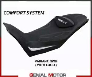 サドルカバー エバレット コムフシステム ホワイト WH+ロゴ T.I.モト・グッツィ V85 TT 2019-2023- Saddle cover Everett Comf system white WH + logo T.I. Moto Guzzi V85 TT 2019-2023- 【並行輸入品】