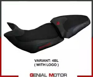 サドルカバー シートカバー ハリア ブラック BL+ロゴ T.I. 2021 ドゥカティ ムルティストラーダ V2-2023- Saddle cover seat cover Haria black BL + logo T.I. 2021 Ducati Multistrada V2-2023- 【並行輸入品】