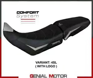 サドルカバー ドーバー コムフシステム シルバー SL+ロゴ T.I.トライアンフ タイガー 900 2020 -2023- Saddle cover Dover Comf system silver SL + logo T.I. Triumph Tiger 900 2020 -2023- 【並行輸入品】