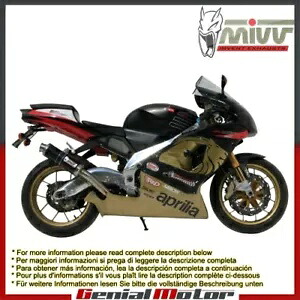 Mivv 排気マフラー GP カーボンファイバーアプリリア RSV 1000 1998 - 2003 用 Mivv Exhaust Muffler GP Carbon Fiber for Aprilia Rsv 1000 1998 - 2003 【並行輸入品】|カスタムパーツ WORLD倉庫