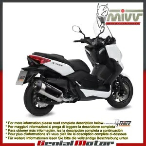 Mivv 承認エキゾーストマフラー アーバン スチール ヤマハ X-Max 400 2013 - 2016用 Mivv Approved Exhaust Muffler Urban Steel for Yamaha X-Max 400 2013 - 2016 【並行輸入品】｜カスタムパーツ WORLD倉庫