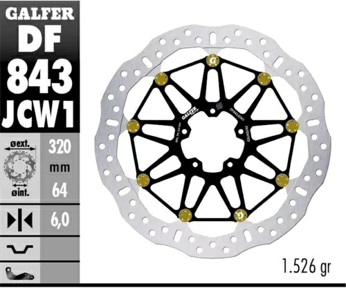 Galfer フロント ブレーキ ディスク WAVE FLOATECH 320X6MM (フロント) KTM 1390 SUPER DUKE R 2024 Galfer Front Brake Disc WAVE FLOATECH 320X6MM (FRONT) KTM 1390 SUPER DUKE R 2024 【並行輸入品】｜カスタムパーツ WORLD倉庫