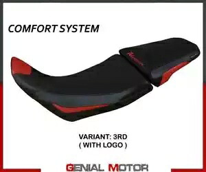サドルカバー Deline Comf システム レッド RD+ロゴ T.I.ホンダ アフリカツイン 1100 2020 -2023- Saddle cover Deline Comf system red RD + logo T.I. Honda Africa Twin 1100 2020 -2023- 【並行輸入品】