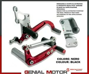 ホンダ CRF150モタードレーシング DISCACCIATI リア調整式フットレスト シルバー PDR305N Honda Crf 150 Motard Racing DISCACCIATI Rear Adjustable Footrests Silver PDR305N 【並行輸入品】