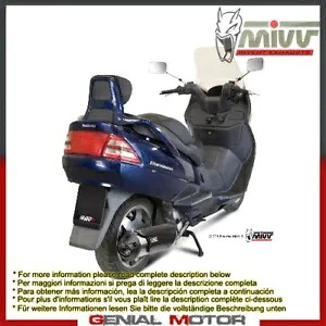 Mivv 承認完全エキゾースト アーバン スチール スズキ バーグマン 250 1998 - 2002 用 Mivv Approved Complete Exhaust Urban Steel for Suzuki Burgman 250 1998 - 2002 【並行輸入品】