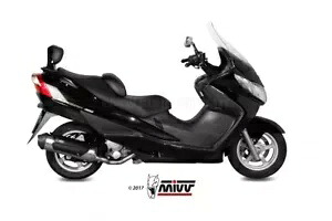 Mivv 承認完全エキゾースト アーバン スチール スズキ バーグマン 250 2003 - 2006 用 Mivv Approved Complete Exhaust Urban Steel for Suzuki Burgman 250 2003 - 2006 【並行輸入品】