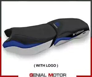 サドルカバー ジニェーゼブルーホワイト BEW+ロゴ T.I. BMW R 1250 GS アドベンチャー 2019 -2023- Saddle cover Gignese blue-white BEW + logo T.I. BMW R 1250 GS Adventure 2019 -2023- 【並行輸入品】