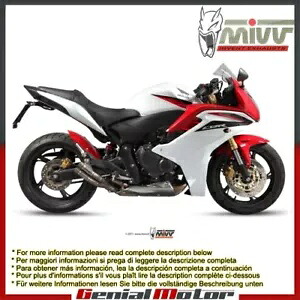 Mivv 排気マフラー ダブルガン チタン ホンダ CBR 600 F 2011 - 2013用 Mivv Exhaust Muffler Double Gun Titanium for Honda Cbr 600 F 2011 - 2013 【並行輸入品】