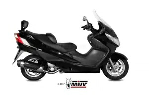 Mivv 承認完全エキゾースト アーバン スチール スズキ バーグマン 400 2003 - 2006 用 Mivv Approved Complete Exhaust Urban Steel for Suzuki Burgman 400 2003 - 2006 【並行輸入品】