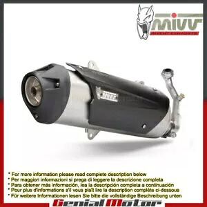 Mivv が Kymco Agility 150 2008 - 2012 用のコンプリートエキゾーストアーバンスチールを承認 Mivv Approved Complete Exhaust Urban Steel for Kymco Agility 150 2008 - 2012 【並行輸入品】