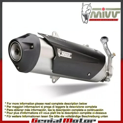 Mivv 承認エキゾーストマフラー アーバン スチール アプリリア スカラベオ 500 2006 - 2007 用 Mivv Approved Exhaust Muffler Urban Steel for Aprilia Scarabeo 500 2006 - 2007 【並行輸入品】｜カスタムパーツ WORLD倉庫