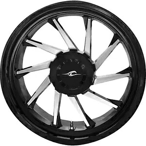 ホイール - ハリケーン 3D - リア右 - ブラック/クローム - 18 インチ - トライク 3D-HURR-187T-BC Wheel - Hurricane 3D - Rear Right - Black/Chrome - 18" - Trike 3D-HURR-187T-BC 【並行輸入品】｜カスタムパーツ WORLD倉庫