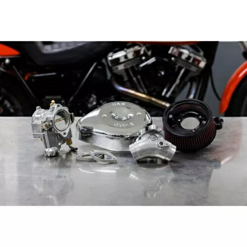 S&S サイクル キャブレター E およびステルス エア キット - クローム - ビッグ ツイン '06 110-0151 S&S Cycle Carburetor E and Stealth Air Kit - Chrome - Big Twin '06 110-0151 【並行輸入品】|カスタムパーツ WORLD倉庫