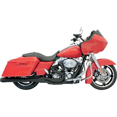 Bassani Manufacturing 2:1 エキゾースト - ブラック - メガホン - '95-'16 FL FLH-747B Bassani Manufacturing 2:1 Exhaust - Black - Megaphone - '95-'16 FL FLH-747B 【並行輸入品】