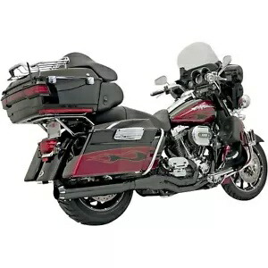 Bassani Manufacturing 2:1 エキゾースト - ブラック - ラウンド - '95-'16 FL FLH-757B Bassani Manufacturing 2:1 Exhaust - Black - Round - '95-'16 FL FLH-757B 【並行輸入品】|カスタムパーツ WORLD倉庫