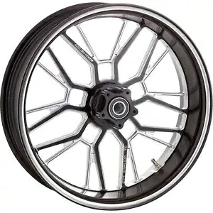 Arlen Ness リム - スプリットスポーク - ブラック/コントラスト カット - 18x5.5 330-023 Arlen Ness Rim - Split-Spoke - Black/Contrast Cut - 18x5.5 330-023 【並行輸入品】|カスタムパーツ WORLD倉庫