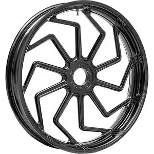 Arlen Ness キックバック 10 スポーク リム - フロント - ブラック - 21"x3.50" 71-506 Arlen Ness Kickback 10-Spoke Rim - Front - Black - 21"x3.50" 71-506 【並行輸入品】｜カスタムパーツ WORLD倉庫 185,350円