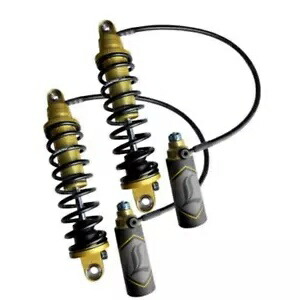 REVO ARC リモート リザーバー ショック - スタンダード - ゴールド - 14 インチ - '14+ FL 1310-1912 REVO ARC Remote Reservoir Shocks - Standard - Gold - 14" - '14+ FL 1310-1912 【並行輸入品】|カスタムパーツ WORLD倉庫