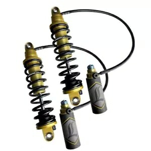 REVO ARC リモート リザーバー ショック - スタンダード - ゴールド - 14 インチ - '99-'08 FL 1310-1904 REVO ARC Remote Reservoir Shocks - Standard - Gold - 14" - '99-'08 FL 1310-1904 【並行輸入品】|カスタムパーツ WORLD倉庫