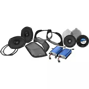 Hogtunes カットイン蓋キット スピーカー/アンプ付き RETRO 450.4 KIT Hogtunes Cut In Lid Kit with Speakers/Amplifier RETRO 450.4 KIT 【並行輸入品】