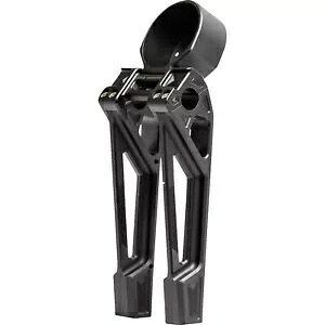 ライザー - ファストバック - クランプとゲージブラケット付き - 10 インチ - ブラック K55130 Risers - Fastback - Includes Clamp & Gauge Bracket - 10\