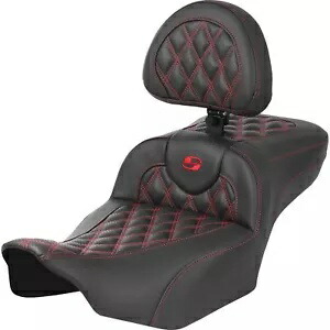 Roadsofa? エクステンデッド リーチ シート - レッド ステッチ - FLTR/FLHX '23-'24 823-07-207B4 Roadsofa? Extended Reach Seat - Red Stitch - FLTR/FLHX '23-'24 823-07-207B4 【並行輸入品】