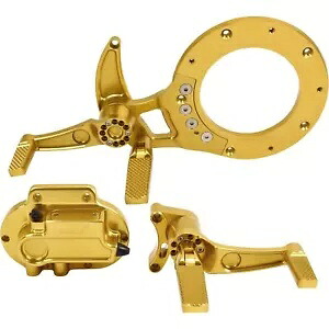 Hawg ホルター ミッドコントロール キット ケーブル クラッチ - ゴールド FLH 21-Up MCK-FC21GS-FK 用 Hawg Halter Mid-Control Kit Cable Clutch - Gold for FLH 21-Up MCK-FC21GS-FK 【並行輸入品】