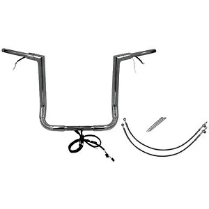 Fat Baggers ハンドルバー キット - フラット トップ - 16 インチ - クロム 601216 Fat Baggers Handlebar Kit - Flat Top - 16\