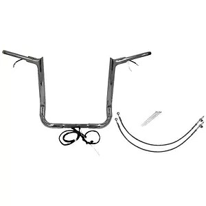 Fat Baggers ハンドルバー キット - ポインテッド トップ - 16 インチ - クロム 802216 Fat Baggers Handlebar Kit - Pointed Top - 16\