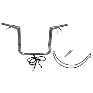 Fat Baggers ハンドルバー キット - フラット トップ - 14 インチ - クロム 601214 Fat Baggers Handlebar Kit - Flat Top - 14" - Chrome 601214 【並行輸入品】｜カスタムパーツ WORLD倉庫