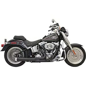 Bassani Manufacturing 2:1 エキゾースト - ブラック - ショート - ソフテイル 12122J Bassani Manufacturing 2:1 Exhaust - Black - Short - Softail 12122J 【並行輸入品】|カスタムパーツ WORLD倉庫