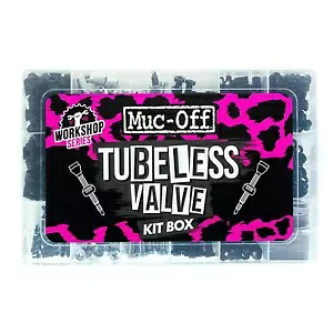 Muc-Off Workshop-チューブレスバルブキットボックス - ブラック/シルバー 20191 Muc-Off Workshop-Tubeless Valve Kit Box - Black/Silver 20191 【並行輸入品】