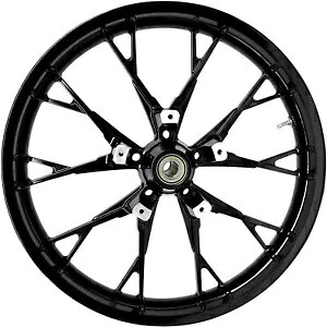 フロントホイール - マーリン - デュアルディスク/ABS なし - ソリッドブラック - 21 インチ x 3.50 インチ 3D-MAR213SB07 Front Wheel - Marlin - Dual Disc/No ABS - Solid Black - 21"x3.50" 3D-MAR213SB07 【並行輸入品】｜カスタムパーツ WORLD倉庫