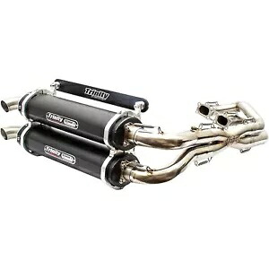 Trinity Racing エキゾースト - ブラック - デュアル TR-4119D-BK Trinity Racing Exhaust - Black - Dual TR-4119D-BK 【並行輸入品】