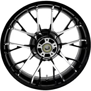 リアホイール - マーリン - シングルディスク/ABS なし - ブラックカット - 18 インチ x 5.50 インチ 3D-MAR185BC Rear Wheel - Marlin - Single Disc/No ABS - Black Cut - 18\