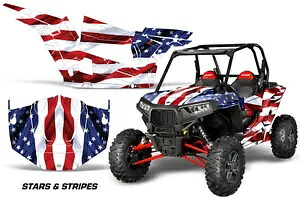 UTV グラフィック デカール ステッカー ポラリス RZR 1000 XP 2 ドア 13-18 米国旗用 UTV Graphics Decals Stickers for Polaris RZR 1000 XP 2-Door 13-18 USA FLAG 【並行輸入品】｜カスタムパーツ WORLD倉庫