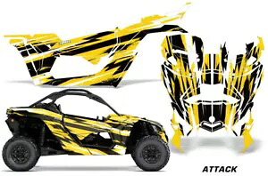 UTV グラフィック デカール ステッカー Can-Am Maverick X3 XDS XRS 2DR 16-23 Attack Y用 UTV Graphics Decals Stickers for Can-Am Maverick X3 XDS XRS 2DR 16-23 Attack Y 【並行輸入品】｜カスタムパーツ WORLD倉庫
