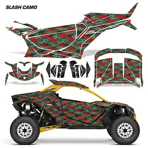 UTV グラフィック デカール ステッカー Can-Am Maverick R 2DR 2024-25 SLASHCAMO R 用 UTV Graphics Decals Stickers for Can-Am Maverick R 2DR 2024-25 SLASHCAMO R 【並行輸入品】