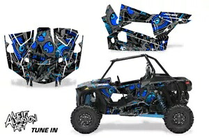 UTV グラフィックス キット ステッカー デカール ポラリス RZR ターボ S 2ドア 19-23 TuneIn ブルー用 UTV Graphics kit Sticker Decal for Polaris RZR Turbo S 2-Door 19-23 TuneIn Blue 【並行輸入品】｜カスタムパーツ WORLD倉庫